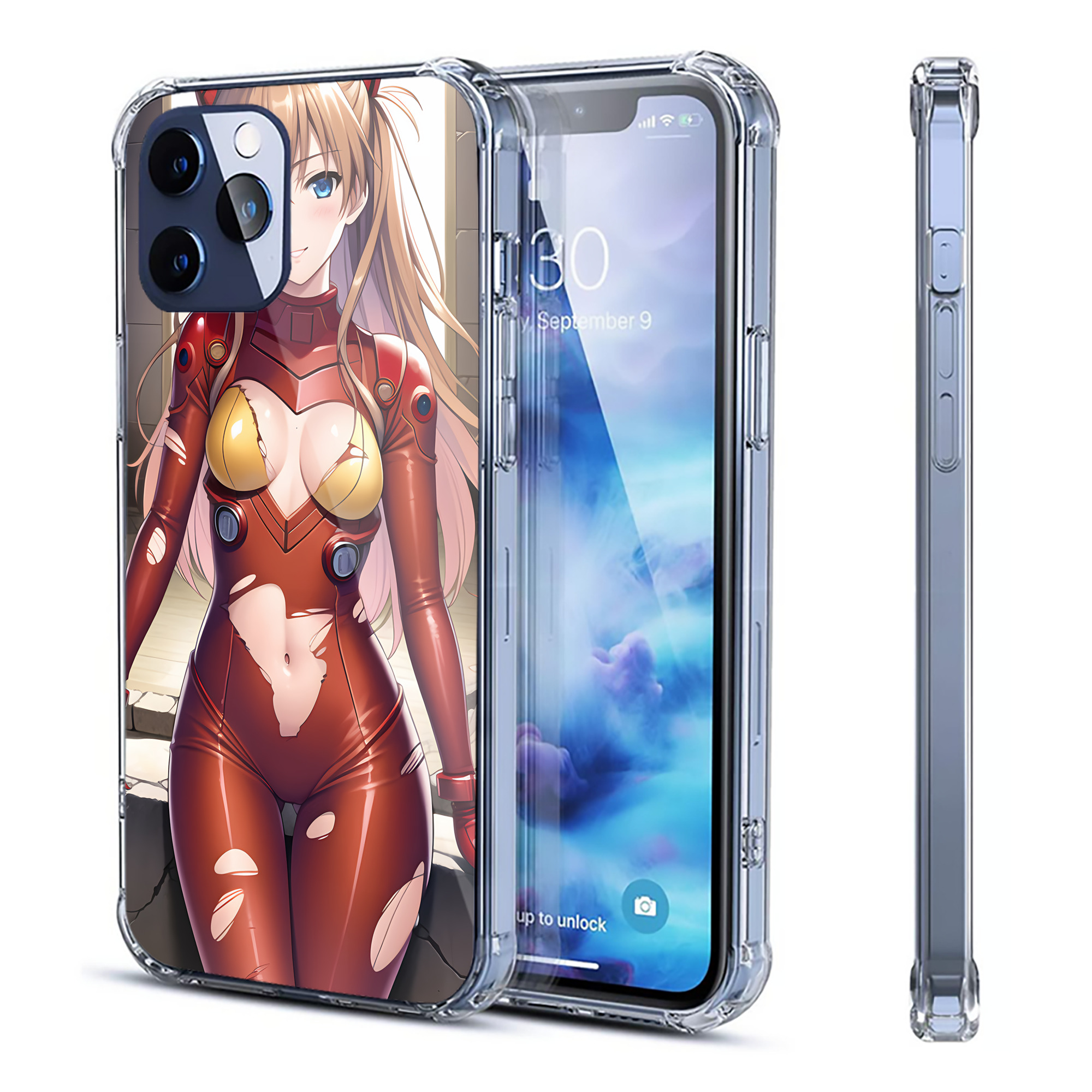 （画像用） EVA 新世紀エヴァンゲリオン 【iPhone 12シリーズ対応】透明スマホケース（クリアソフトケース）